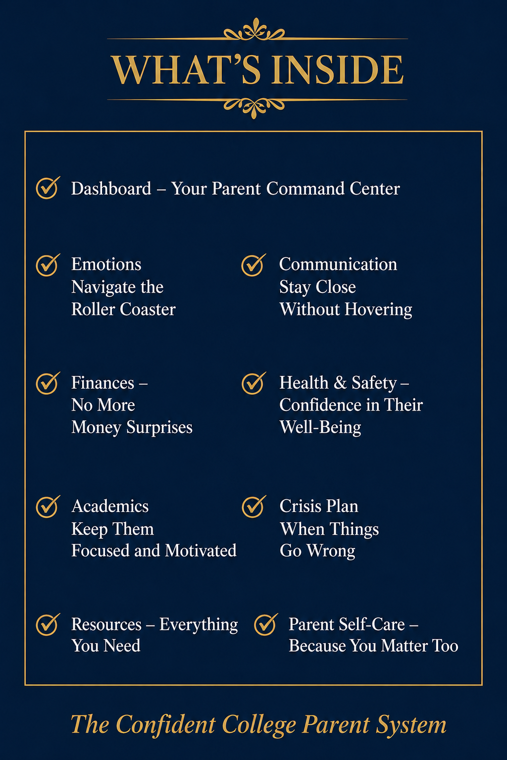 The Confident College Parent System