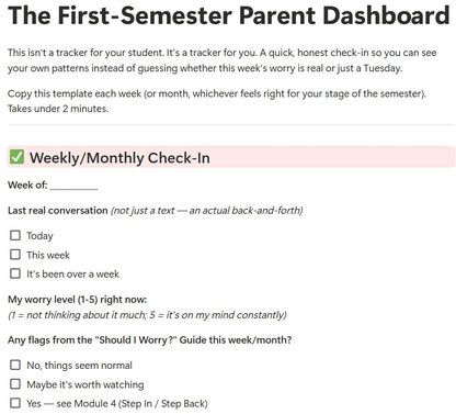 The Confident College Parent System