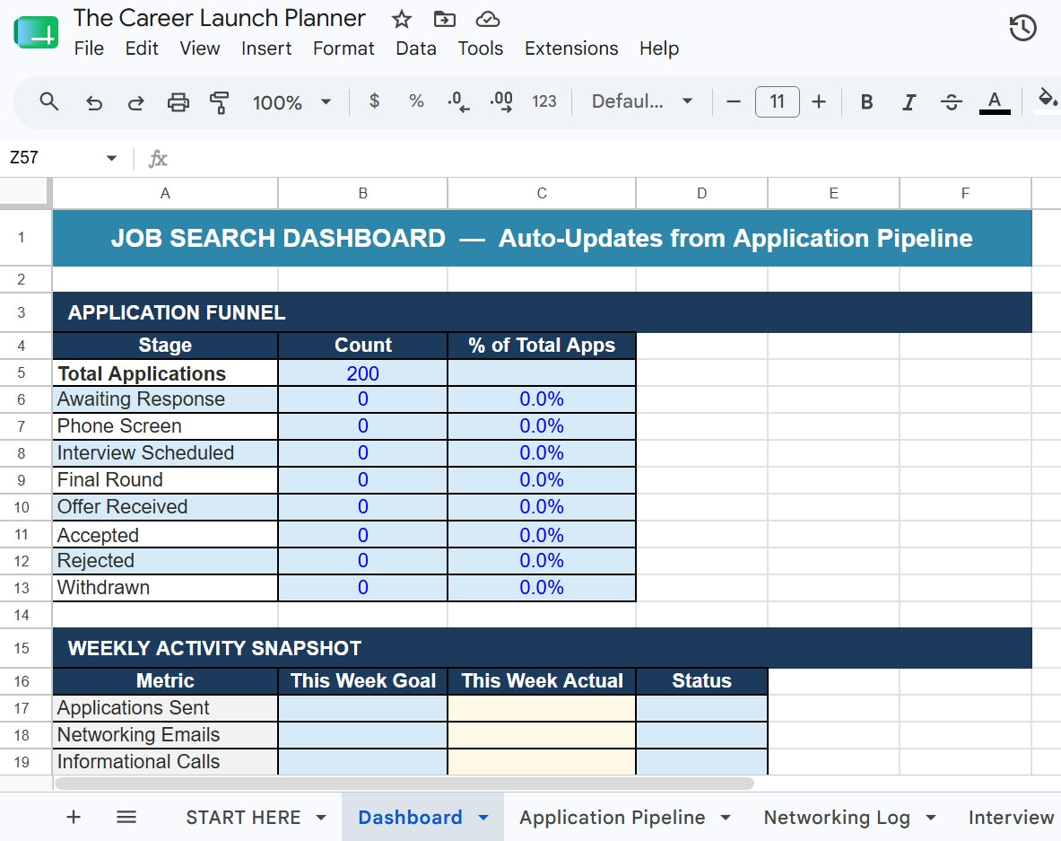 The Career Launch Planner