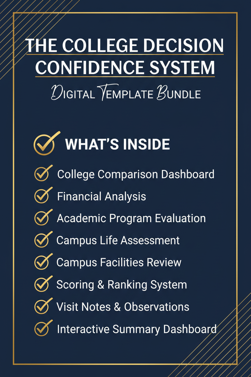 The College Decision Confidence System - What's Inside