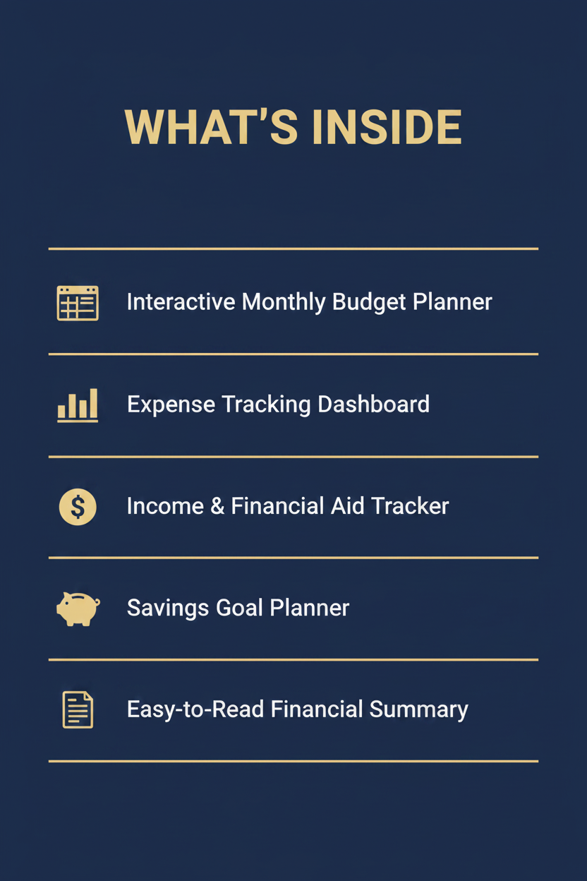 What's Inside - College Budget Blueprint