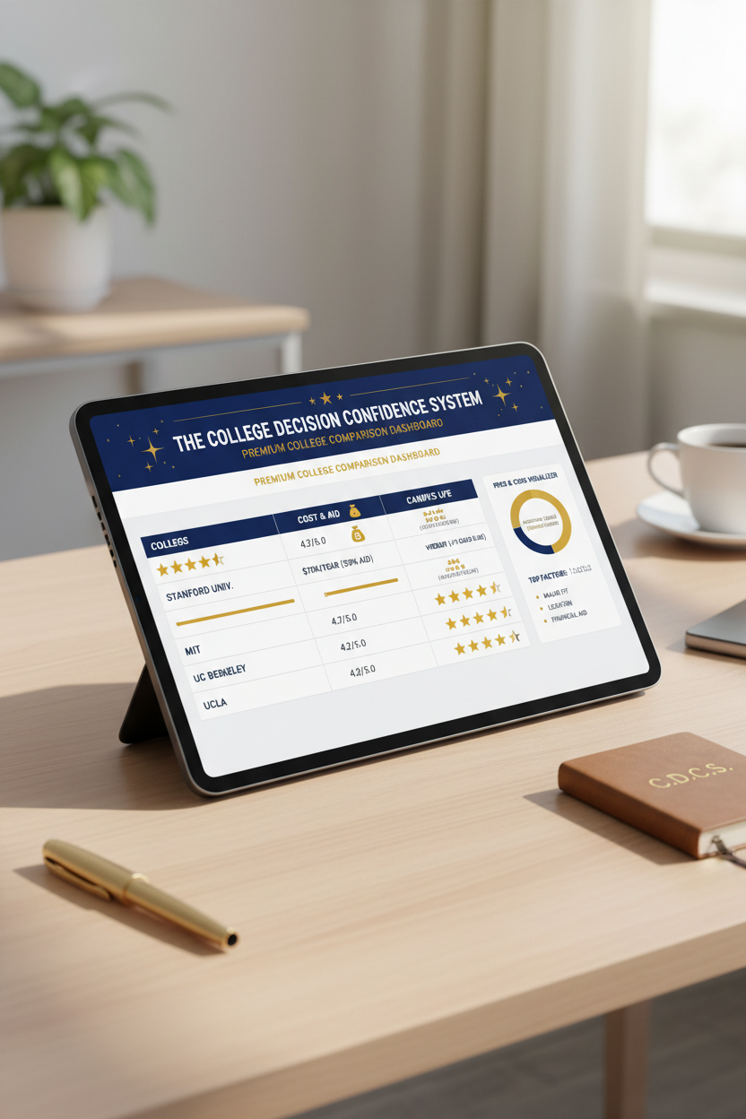 The College Decision Confidence System - Inside Page Preview